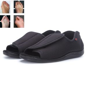 RUCHI 2024 Diabetic shoes foot wide old mans foot deformation shoes foot puffy external deformation nursing Shoes Size 35-51