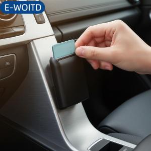 E-WOITD  Thẻ xe khe cắm chủ với chức năng đọc phổ quát xe chỗ ngồi khoảng cách lưu trữ hộp cho tín dụng bãi đậu xe ID thẻ tổ chức cho dễ dàng tiếp cận