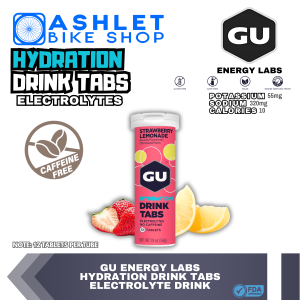 GU HYDRATION DRINK TABS Electrolytes 12 Tablets 54g Caffeine-Free (Sold per Tube)