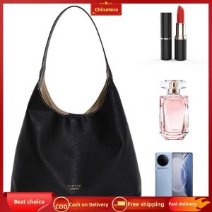 [Chinatera Malll] Women PU Simple Tote Bag Large Capacity Handbag Hobo Underarm Bag for Travel Shopping Daily Use