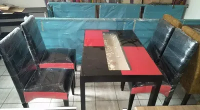 Meja Makan Minimalis Meja Makan Kerang Meja Makan Kayu+4 kursi