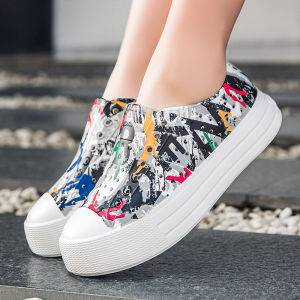 Korean Womens Slip-on Sandals Waterproof High-Heeled Shoes Comfortable Footwear