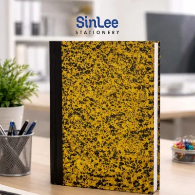 A4 Notebook 300 Pages Hard Cover Memo Book Lined Journal Office School - JD115
