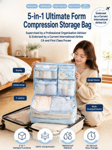 Compression Bag/Compression Bag/5-in-1 Compression Storage Bags/Increased Storage Capacity