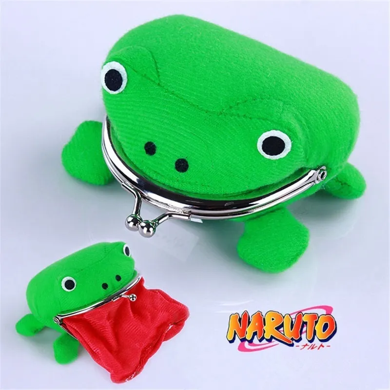 WZVMZ Store Naruto Frog Coin Purse Plush Wallet Cute Anime Coin