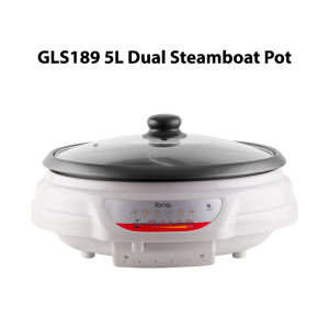 IONA 2 In 1 Yuan Yang Steamboat and BBQ Grill Plate | 2.5L Hotpot Hot Pot Detachable Pan - GL3613