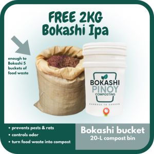 Bokashi Pinoy Ipa Rice Hull (7L-10L) For Food Waste | Natural Odor & Pest Control