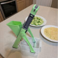 【Flagship】 Multifunctional Vegetable Cutter 304 Stainless Steel Household Grater Anti-Slip Lemon Slicing Tool for Home Kitchen. 