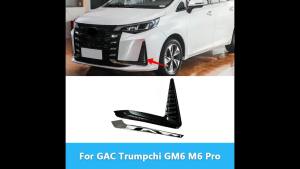 For GAC Trumpchi GM6 M6 Pro Front Bumper Fog Light Cover Fog Lamp Grille Trim Cover
