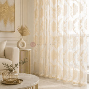 MR CURTAIN Sofia Sheer Curtain / Langsir Sheer FREE Hook or Ring for Sliding Door & Window - SOFIA-GD