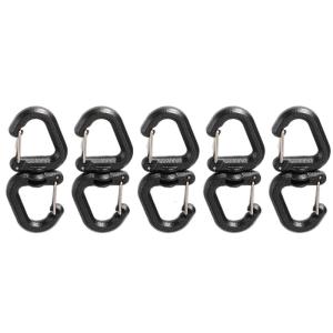 360 độ xoay Carabiner Keychain móc nối leo núi đa chức năng S hình dạng kẹp cacbin Keychain vành đai móc treo chìa khóa