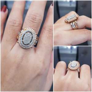 Cincin Wanita Xuping Mewah Permata Berlian XDS20