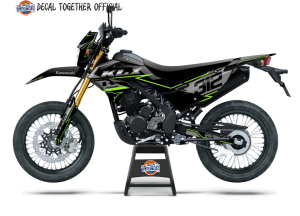 DECAL STICKER FULL BODY PREMIUM KLX 150 CUSTOM DESAIN - BISA UBAH NAMA & NOMER KODE PU005