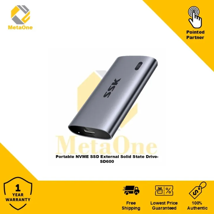 SSK Portable NVME SSD External Solid State Drive-SD600