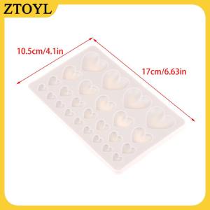 ZTOYL 25 khoang tình yêu Silicone khuôn tự làm hình trái tim bánh khuôn bánh ngọt fondant sô cô la bánh trang trí công cụ nướng Nguồn cung cấp nhựa khuôn