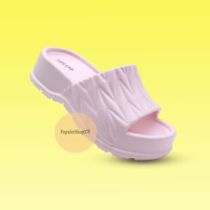 Sandal Wedges Wanita Dewasa Bahan Karet Tinggi 6 Cm Model Terbaru Uk.36-41