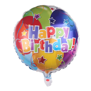 18 Inch Round Happy Birthday Foil Balloon For Decoration Celebration Party Birthday Wedding Event Foil Balloon