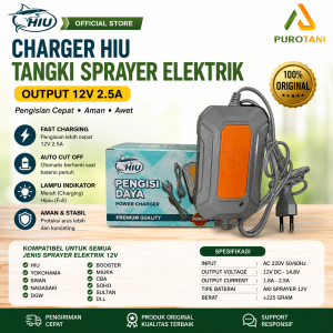Power Charger HIU Cas Tangki Sprayer Elektrik 2.5 A