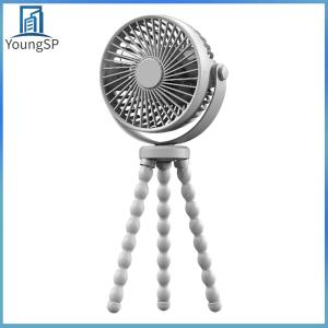 [Fast Delivery] Handheld Mini Octopus Fan USB Charging 2000mAh Small Desktop Folding Fan Summer Mute Small Octopus Fan Cart Stroller Fan