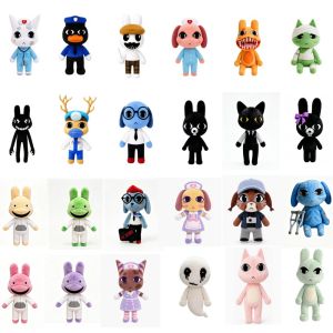 Horror Animal Hospital Plush Toy Blue Dog Soft Stuffed Cartoon Doll Collectible For Fans Home Decoration Cuddly Gift