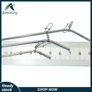 Aminiry[Love sports] 5pcs Fishing Balance Connectors 5 7 9 12CM Small Style Brass Tube Fishing Tackle Anti-Tangle Feeder Boom Fish Accessories