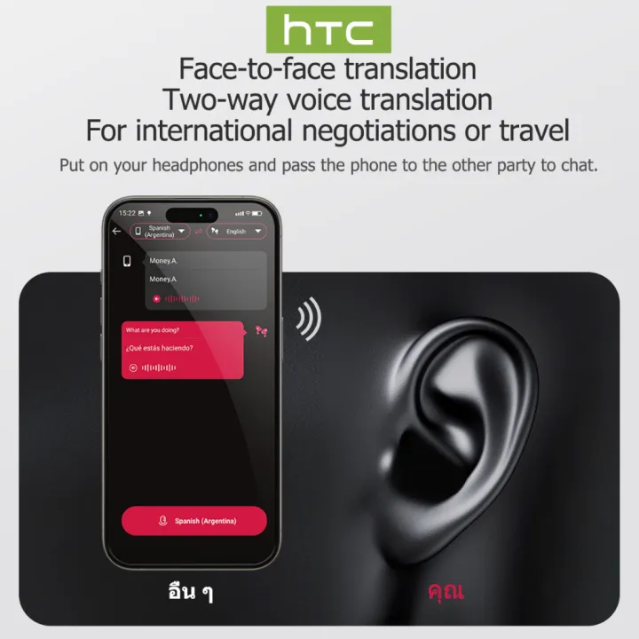 HTC NE10 Ai Tai nghe dịch tai nghe Bluetooth 5.4, dịch 134 ngôn ngữ, tai nghe không dây nhẹ, tai nghe OWS, tai nghe âm thanh nổi với mic, âm nhạc Hifi, chống nước IPX5, tai nghe thể thao | BigBuy360 - bigbuy360.vn HTC NE10 Ai Tai nghe dịch tai nghe Bluetooth 5.4, dịch 134 ngôn ngữ, tai nghe không dây nhẹ, tai nghe OWS, tai nghe âm thanh nổi với mic, âm nhạc Hifi, chống nước IPX5, tai nghe thể thao | BigBuy360 - bigbuy360.vn