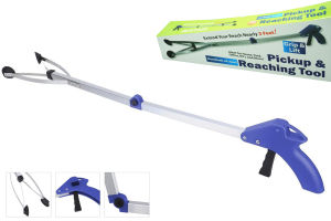 [Ready Stock + 100% Asli] Ambil Membantu Lipat Tangan Grabber Panjang Mencapai Lengan Ekstensi Alat Sampah