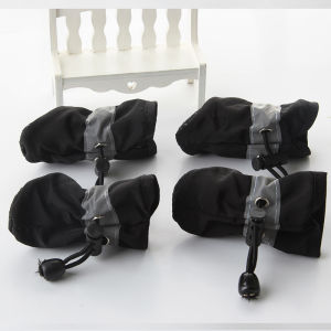 【HATELI】 (สีดำ) สัตว์เลี้ยงสุนัขแมวนุ่ม Soled รองเท้าฝนรองเท้าสุนัขแมวเท้าปกกันน้ำรองเท้าสัตว์เลี้ยงรองเท้าสัตว์เลี้ยงรองเท้าฝนสัตว์เลี้ยงรองเท้าสุนัขรองเท้าสุนัข Dor Shih Tzu