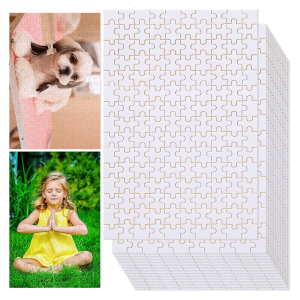 15 Sets Sublimation-Blanks Puzzle 4x6 DIY Blank Puzzle for Sublimate Transfer Thermal Transfer Heat Press Printing