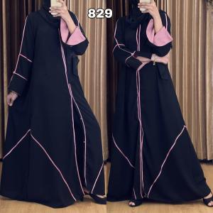 [ABAYA ORI] New Gamis Abaya Turkey Dubai arab 829 Terbaru