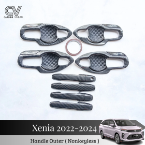 Paket Cover Handle Outer Pintu Mobil Daihatsu Xenia 2022 - 2024 Carbon Variant