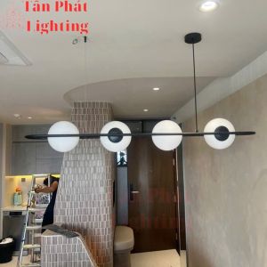 Đèn thả trần ngang 130cm trang trí bàn ăn quầy bar bàn làm việc led 3 màu 220V TTK138T4 Tân Phát