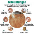 Floor Vinyl Lantai Stiker 91.5cm x 15cm /Lantai kayu Parket /Vinil High Quality StickerKayuWallpaper /Vinil PVC High Quality Sticker Vynil/ Vinyl Lantai Parket Kayu PVC. 