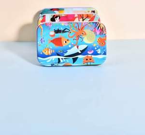 Ship From Malaysia Kids Cartoon Puzzles 60Pcs with Metal Storage Box Children Princess Submarine Pirate Puzzles Teka-Teki Kanak-Kanak
