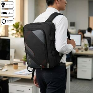 Cặp Xách Laptop Nam Thiết Kế Công Sở Hiện Đại Đeo Vai Balo Nhiều Ngăn Nam Tính Xbags Mutil Class Pro - Mã XB4103