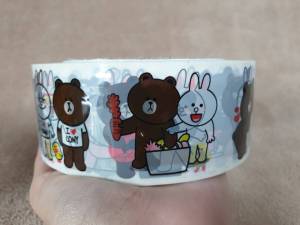 เทปปิดกล่องลายการ์ตูนน่ารัก เหนียว แน่น ตึง 109 หลา  แพค 1 ม้วน