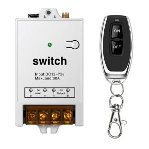 ILOIQD DC 12V-72V Remote Control Switch 433 Mhz Micro Receive Smart Switch Remote Control Transmitter Convenient LED Lamp Controller Electric Appliance