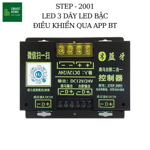 Điều khiển LED cầu thang thông minh khiển hiệu ứng qua điện thoại 12V - 24V cùng 2 cảm biến chuyển động