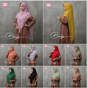 Sayra Khimar Bunga Swarovsky Soft Pad Antem 2 Layer Terbaru Ceruty Polos Mewah - Ceruti Babydoll (280g) - PD 85 / PB 120 - Aksen Bunga & Taburan Swaroski - Mudah & Praktis (100% Original)