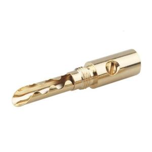 Banana Plug Gold Plated 5mm Male Speaker Cables Connectors Adapter Gold Plated Electrical Plug Assembly for Speaker