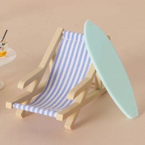 DOWNA Mini Ghế bãi biển thu nhỏ cho nhà búp bê Nhựa Nhiều màu sắc Ghế đồ nội thất cho búp bê Phụ Kiện Cảnh Quan Thu Nhỏ Dành cho búp bê OB11