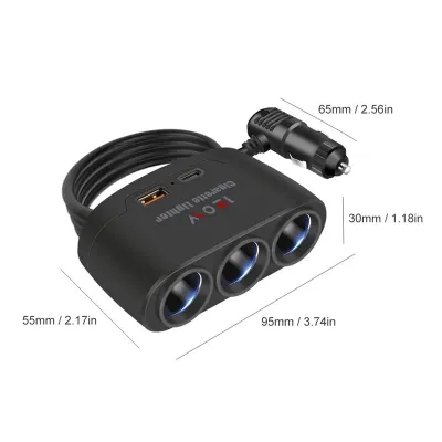 120W 7 Port USB Car Charger Splitter Quick Charge 12V 24V For Phone QC3.0 Car Charger Adapter Multif