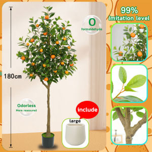 [Free shipping] Artificial Plants 80/120/150/180CM artificial orange tree no odor maintenance-free suitable for indoor home/office/wedding decoration