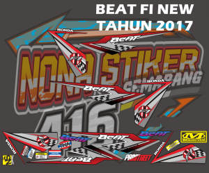 STIKER STRIPING DECAL BEAT FI NEW TAHUN 2016-2019 VARIAN 2017