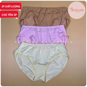 Quần Lót Nữ BigSize Phom To Lưng Cao 100% Thun Lạnh Cao Cấp Đáy Có Lớp Cotton Thấm Hút Kháng Khuẩn Ngăn Mùi  - Nội Y Đồ Lót : Beteen