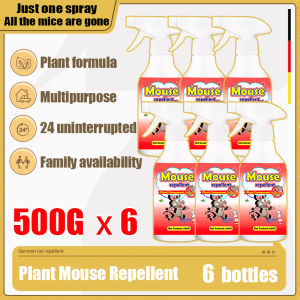 🐀No rats within 10m🐀 Rat Repellent Spray 500ML Anti Rat Spray can repel mice cockroaches mosquitoes etc mouse repellent car Engine Rat Off Spray Rodent Repellent Rat Killer for home Organic Safe Plant Base Harmless To People Repellant Rat Spray