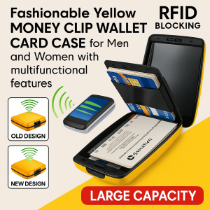 Multi-functional Card Case Business Card Holder Money Clip Aluminum Alloy Housing Large Capacity