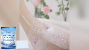 Niacinamide Body Whitening Soap Skin Brightening Deep Cleaning Knee Bleaching Chicken Skin Removal Fragrance Bath Soap2026