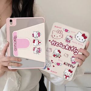 เคสป้องกัน iPad หมุนได้ 360° ลายลูกแมวสุดน่ารัก มีช่องเสียบปากกา Air7 Air6 Gen11 Gen10 pro11