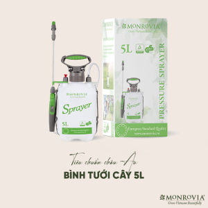 Bình xịt tưới cây MONROVIA 5L phun hai chế độ áp suất lớn tiêu chuẩn Đức